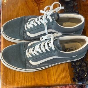Vans Men's Teal and White vans Sneakers